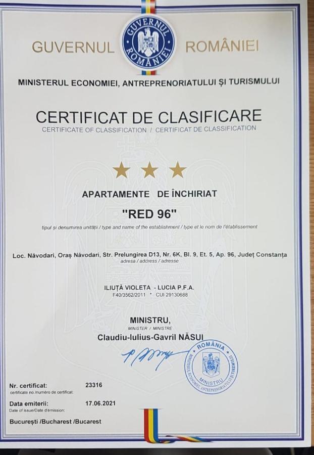 Apartmán Red.96 Năvodari Exteriér fotografie